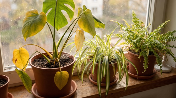 plantas enfermas con plagas