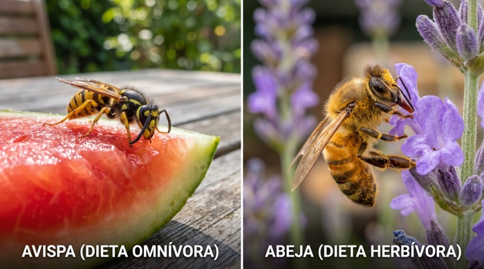 Dieta avispa y abeja